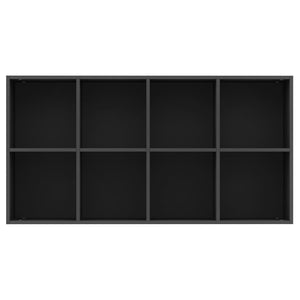 vidaXL Book Cabinet/Sideboard Black 66x30x130 cm Engineered Wood