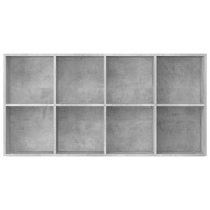 vidaXL Book Cabinet/Sideboard Concrete Grey 66x30x130 cm Engineered Wood