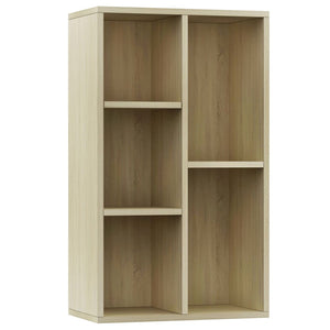 vidaXL Book Cabinet/Sideboard Sonoma Oak 50x25x80 cm Engineered Wood