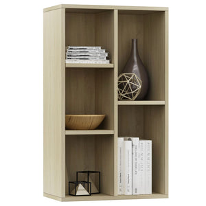 vidaXL Book Cabinet/Sideboard Sonoma Oak 50x25x80 cm Engineered Wood