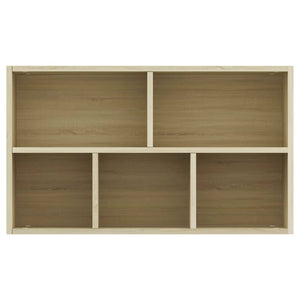 vidaXL Book Cabinet/Sideboard Sonoma Oak 50x25x80 cm Engineered Wood