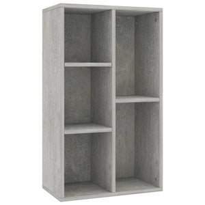 vidaXL Book Cabinet/Sideboard Concrete Grey 50x25x80 cm Engineered Wood