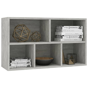 vidaXL Book Cabinet/Sideboard Concrete Grey 50x25x80 cm Engineered Wood