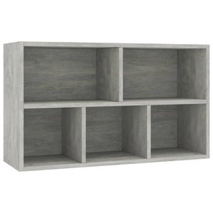 vidaXL Book Cabinet/Sideboard Concrete Grey 50x25x80 cm Engineered Wood