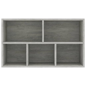 vidaXL Book Cabinet/Sideboard Concrete Grey 50x25x80 cm Engineered Wood