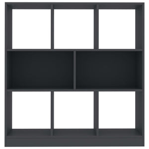 vidaXL Book Cabinet Grey 97.5x29.5x100 cm Engineered Wood