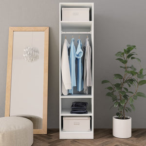 vidaXL Wardrobe White 50x50x200 cm Engineered Wood