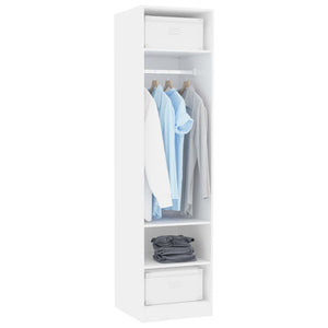 vidaXL Wardrobe White 50x50x200 cm Engineered Wood