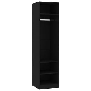 vidaXL Wardrobe Black 50x50x200 cm Engineered Wood