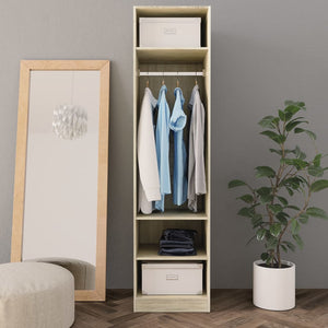 vidaXL Wardrobe Sonoma Oak 50x50x200 cm Engineered Wood