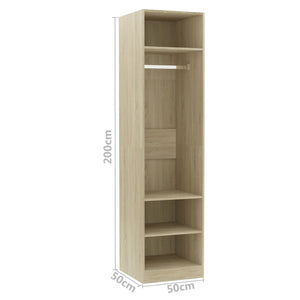 vidaXL Wardrobe Sonoma Oak 50x50x200 cm Engineered Wood