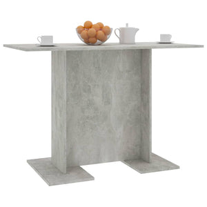 vidaXL Dining Table Concrete Grey 110x60x75 cm Engineered Wood