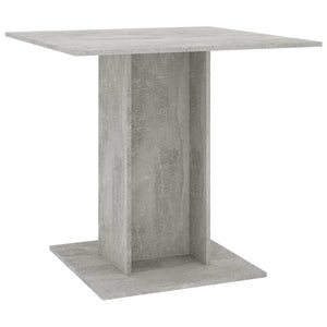 vidaXL Dining Table Concrete Grey 80x80x75 cm Engineered Wood