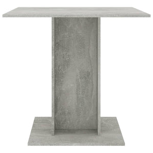 vidaXL Dining Table Concrete Grey 80x80x75 cm Engineered Wood