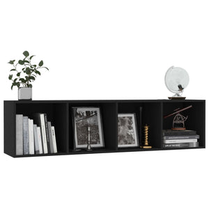 vidaXL Book Cabinet/TV Cabinet Black 143x30x36 cm