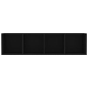 vidaXL Book Cabinet/TV Cabinet Black 143x30x36 cm