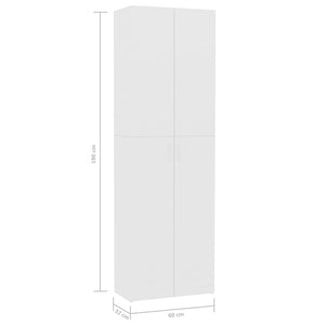 vidaXL Office Cabinet White 60x32x190 cm Engineered Wood