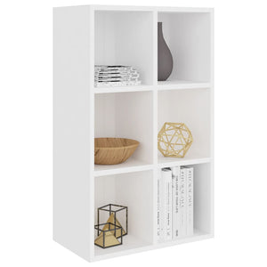 vidaXL Book Cabinet/Sideboard White 66x30x98 cm Engineered Wood