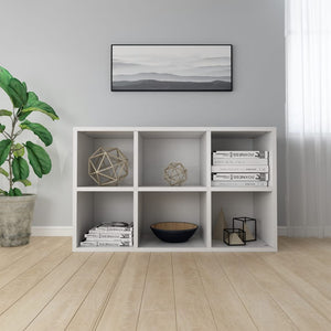 vidaXL Book Cabinet/Sideboard White 66x30x98 cm Engineered Wood