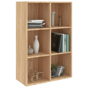 vidaXL Book Cabinet/Sideboard Sonoma Oak 66x30x98 cm Engineered Wood