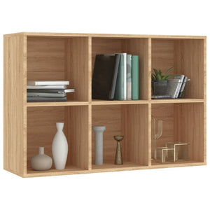 vidaXL Book Cabinet/Sideboard Sonoma Oak 66x30x98 cm Engineered Wood