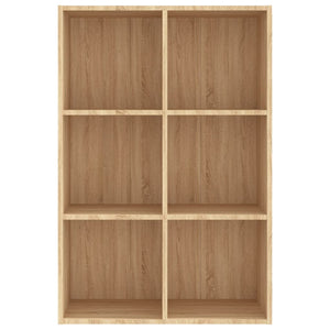 vidaXL Book Cabinet/Sideboard Sonoma Oak 66x30x98 cm Engineered Wood