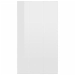 vidaXL Book Cabinet/Sideboard High Gloss White 66x30x98 cm Engineered Wood