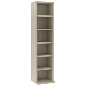 vidaXL CD Cabinet Sonoma Oak 21x20x88 cm Engineered Wood