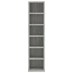 vidaXL CD Cabinet Concrete Grey 21x20x88 cm Engineered Wood
