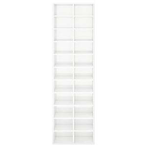 vidaXL Shoe Cabinet High Gloss White 54x34x183 cm Engineered Wood