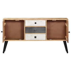 vidaXL Sideboard 118x30x62 cm Solid Mango Wood