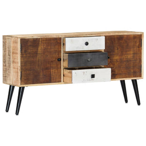 vidaXL Sideboard 118x30x62 cm Solid Mango Wood