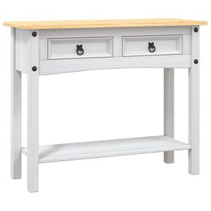 vidaXL Console Table Mexican Pine Corona Range White 90x34.5x73 cm