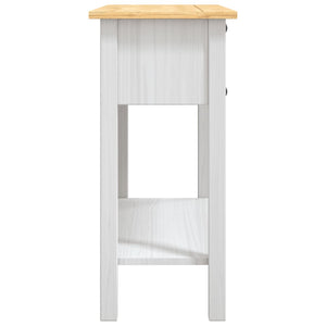 vidaXL Console Table Mexican Pine Corona Range White 90x34.5x73 cm