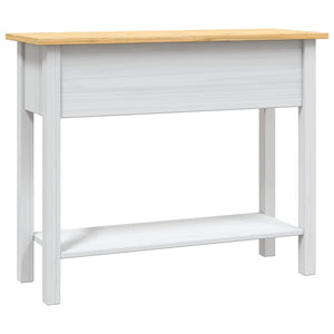 vidaXL Console Table Mexican Pine Corona Range White 90x34.5x73 cm