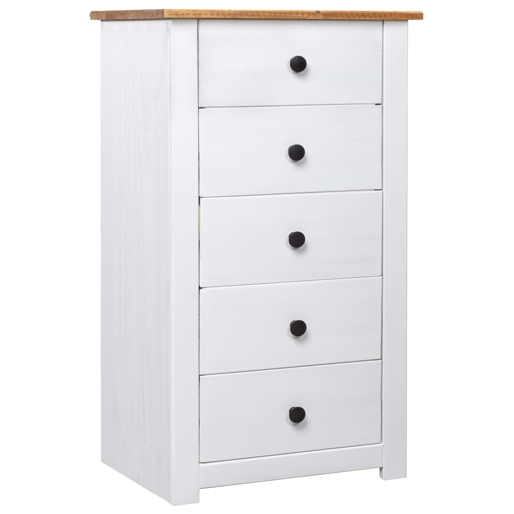 vidaXL Sideboard White 46x40x89 cm Pine Panama Range