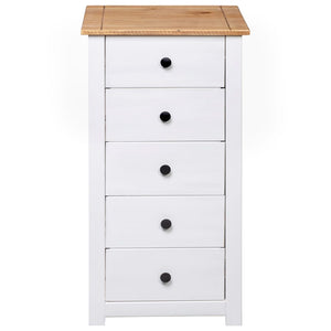 vidaXL Sideboard White 46x40x89 cm Pine Panama Range