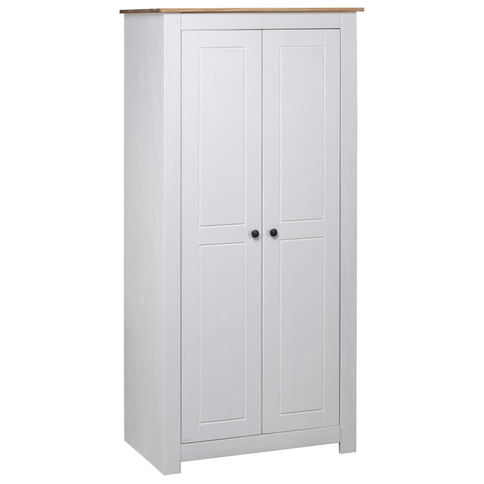 vidaXL Wardrobe White 80x50x171.5 cm Solid Pine Panama Range