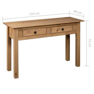 vidaXL Console Table 110x40x72 cm Solid Pine Wood Panama Range