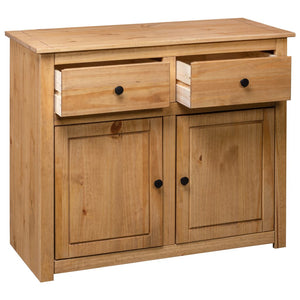 vidaXL Sideboard 93x40x80 cm Solid Pinewood Panama Range