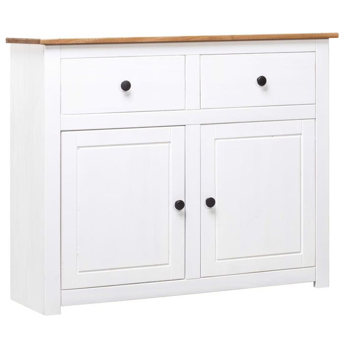 vidaXL Sideboard White 93x40x80 cm Solid Pinewood Panama Range