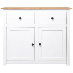 vidaXL Sideboard White 93x40x80 cm Solid Pinewood Panama Range