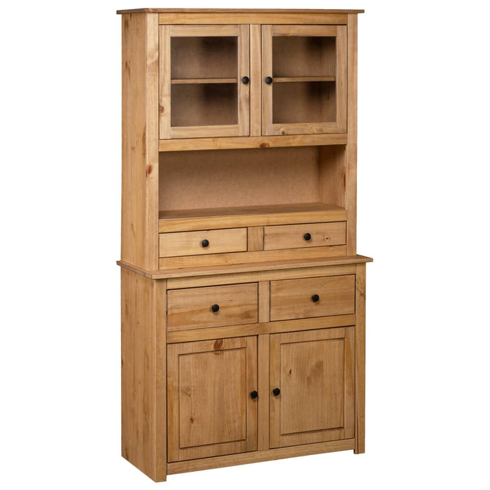 vidaXL Highboard 93x40.5x180 cm Solid Pine Panama Range