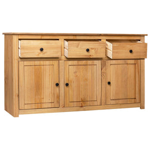 vidaXL Sideboard 135x40x80 cm Solid Pinewood Panama Range