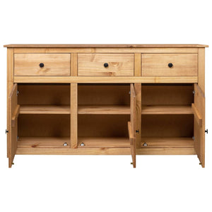 vidaXL Sideboard 135x40x80 cm Solid Pinewood Panama Range