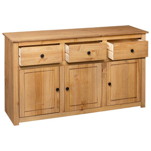 vidaXL Sideboard 135x40x80 cm Solid Pinewood Panama Range