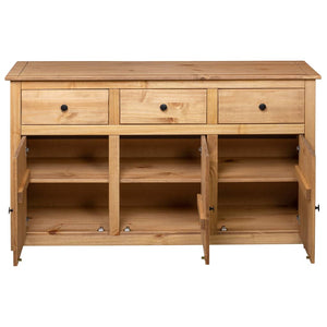 vidaXL Sideboard 135x40x80 cm Solid Pinewood Panama Range