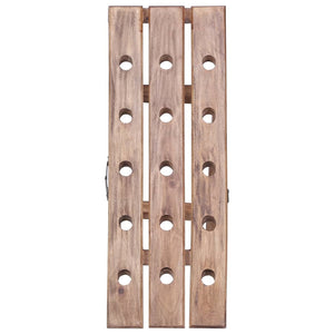 vidaXL Wine Rack for 15 Bottles 26x50x70 cm Solid Reclaimed Wood