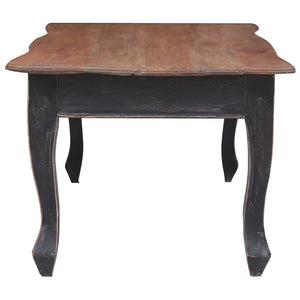 vidaXL Coffee Table Black 120x60x45 cm Solid Mahogany Wood