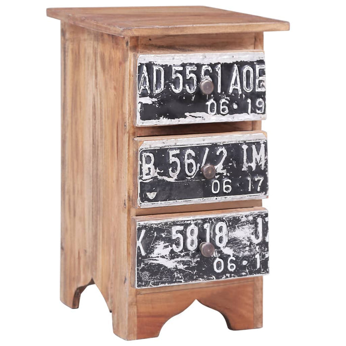 vidaXL Bedside Cabinet 30x30x51 cm Solid Reclaimed Wood